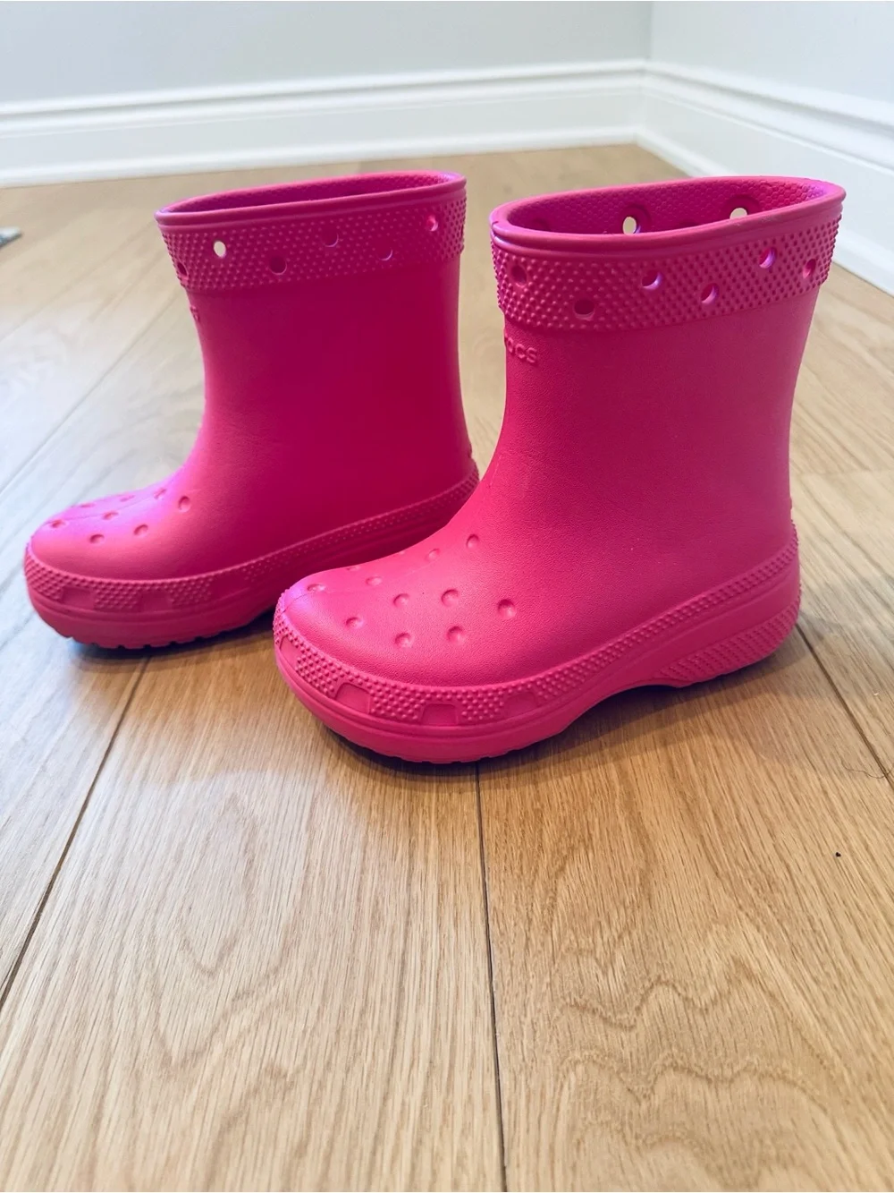 CROCS Classic Pink Rain Boots